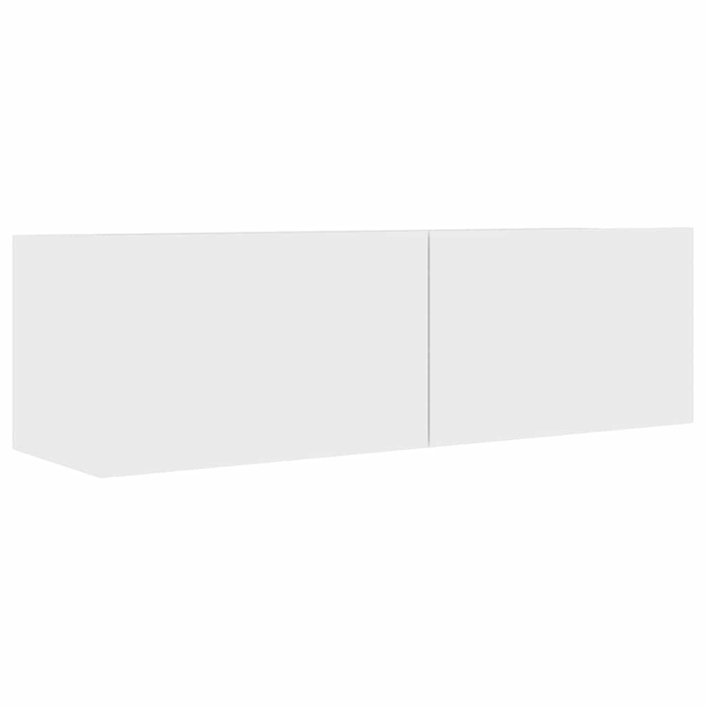 8-delige Tv-meubelset bewerkt hout wit – afbeelding 6