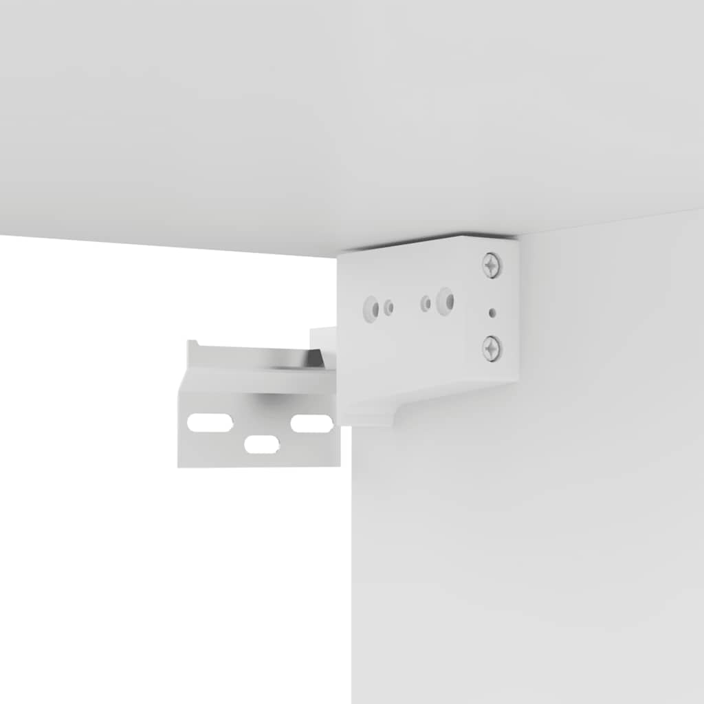 8-delige Tv-meubelset bewerkt hout wit – afbeelding 7