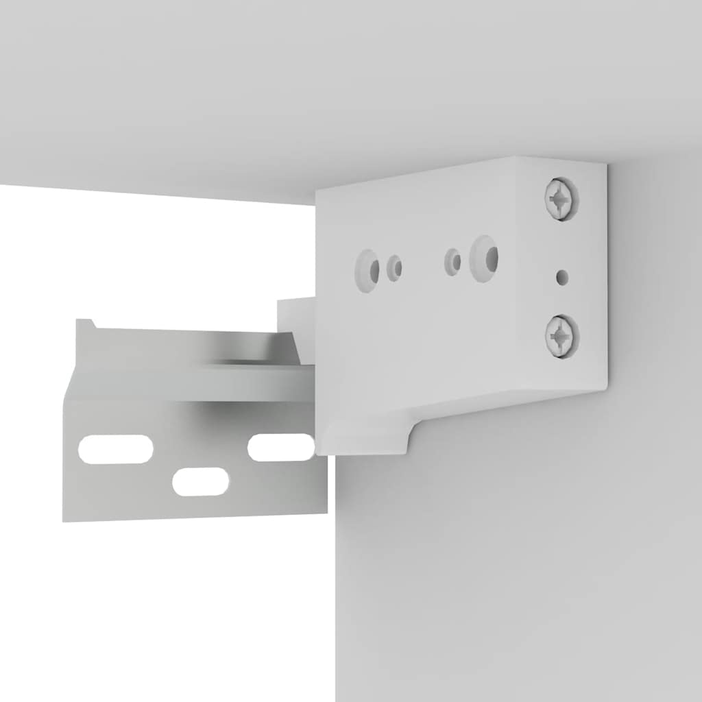 7-delige Tv-meubelset bewerkt hout wit – afbeelding 8