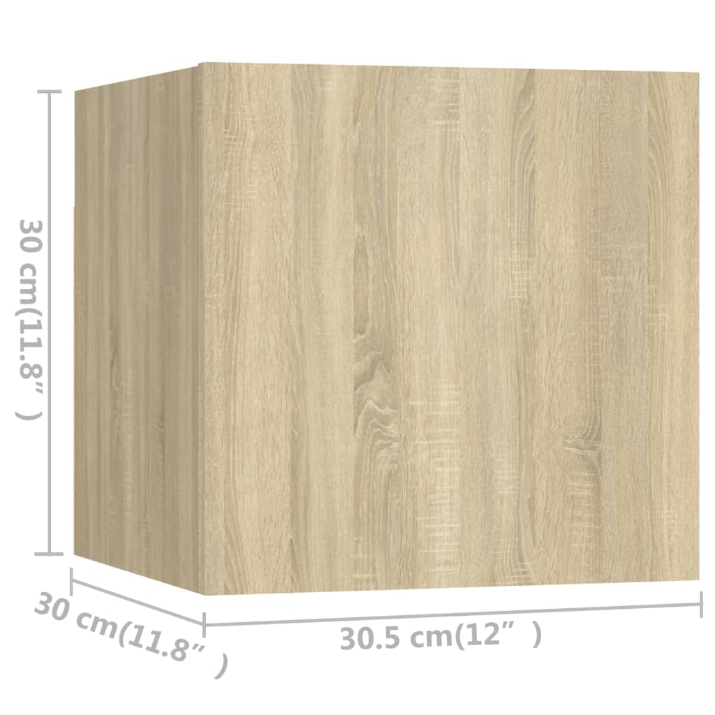 6-delige Tv-meubelset bewerkt hout sonoma eikenkleurig – afbeelding 6