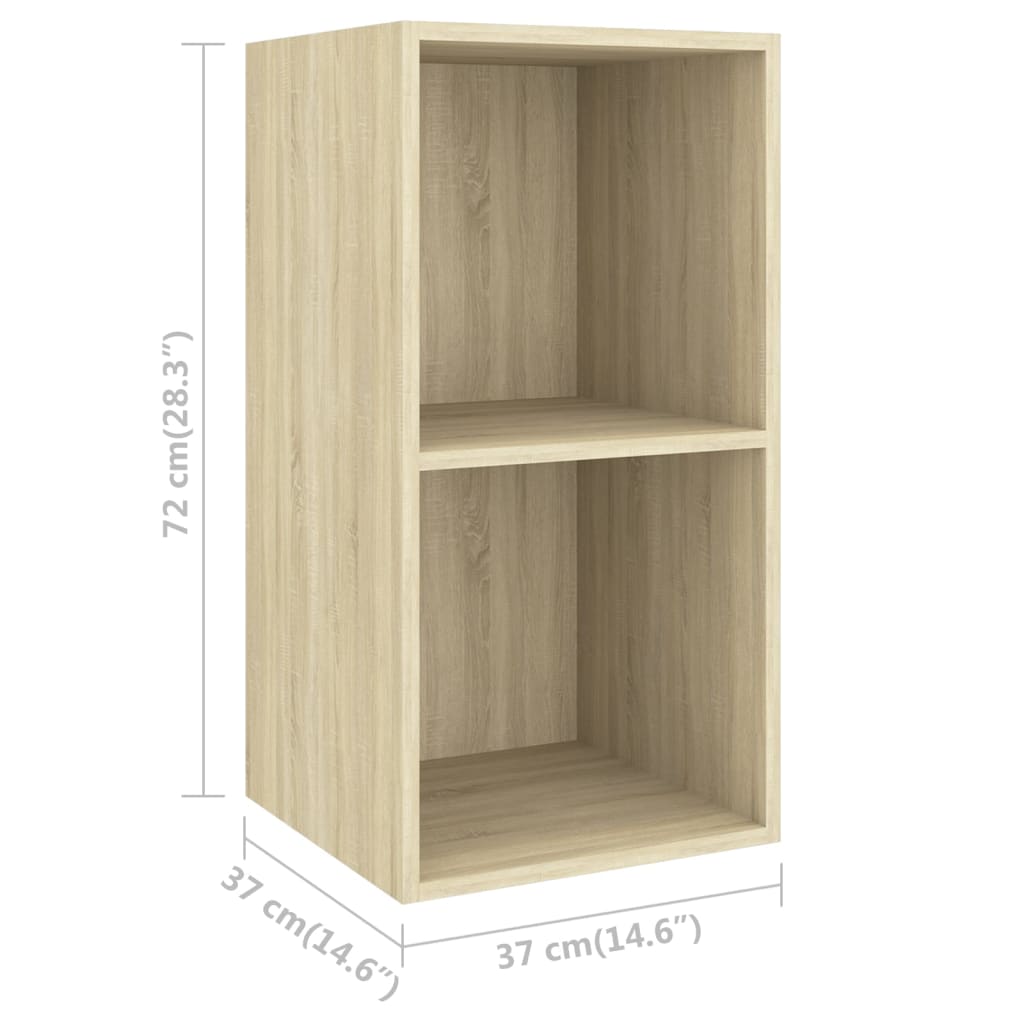 5-delige Tv-meubelset bewerkt hout sonoma eikenkleurig – afbeelding 7
