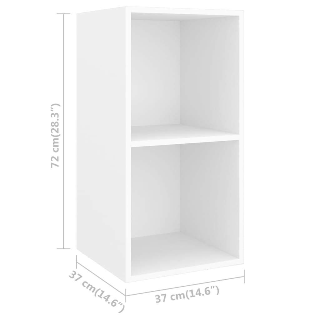 4-delige Tv-meubelset spaanplaat wit – afbeelding 7