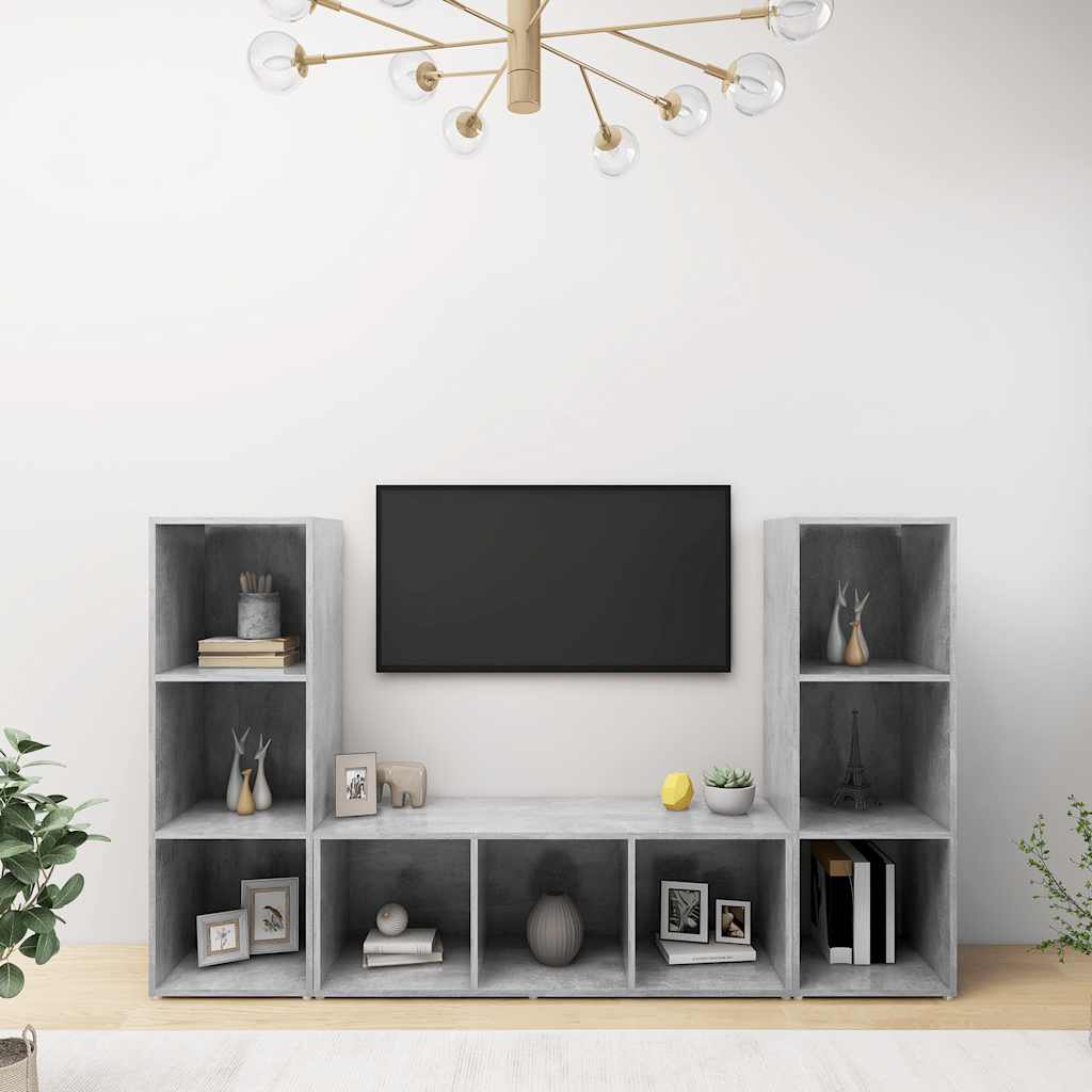 | TV-kast | 3 pcs 37 x 35 x 107,5 cm – afbeelding 1