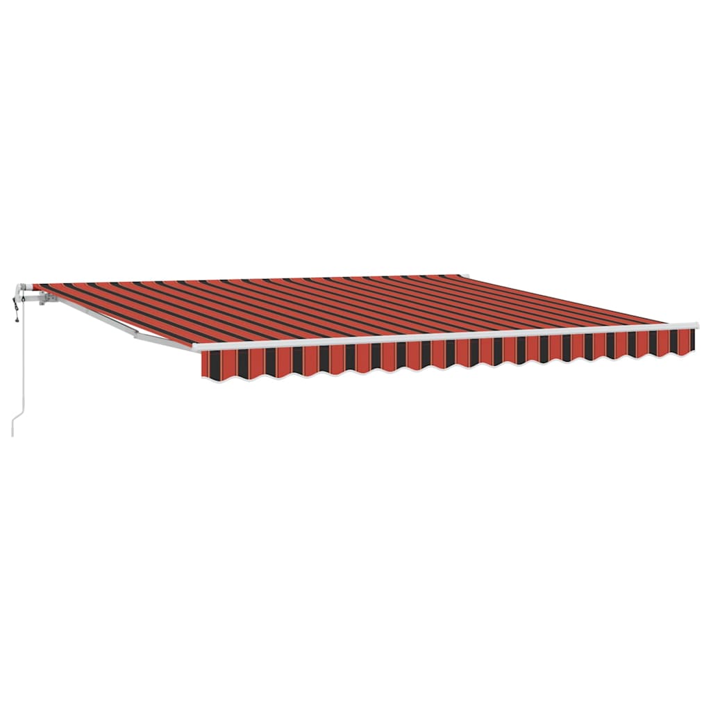 Inklapbaar Zonnescherm Oranje en Bruin 400 × 300 cm – afbeelding 2