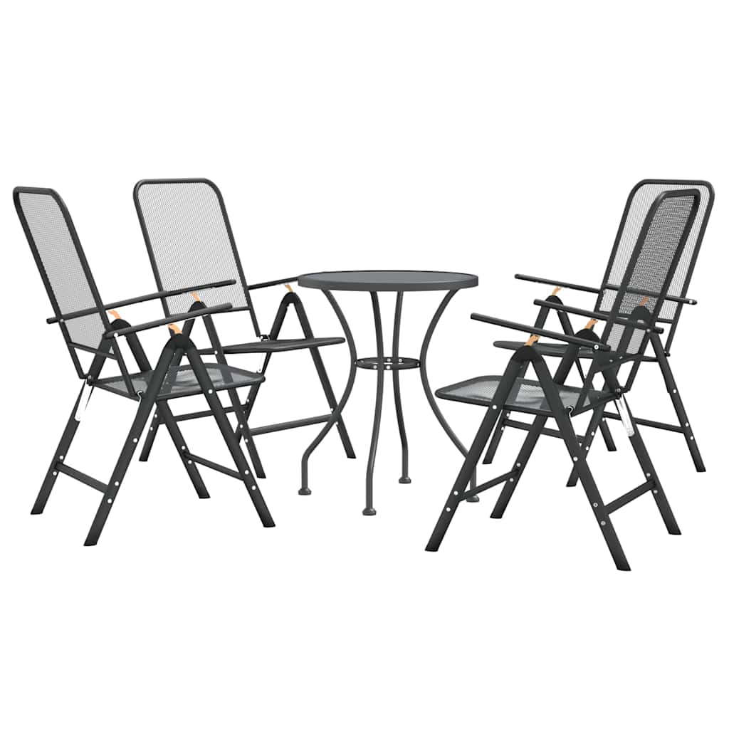 5-delige Tuinset metaalgaas antracietkleurig – afbeelding 3