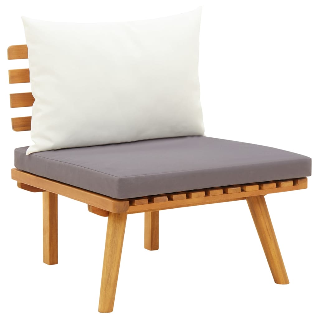 12-delige Loungeset met kussens massief acaciahout – afbeelding 5