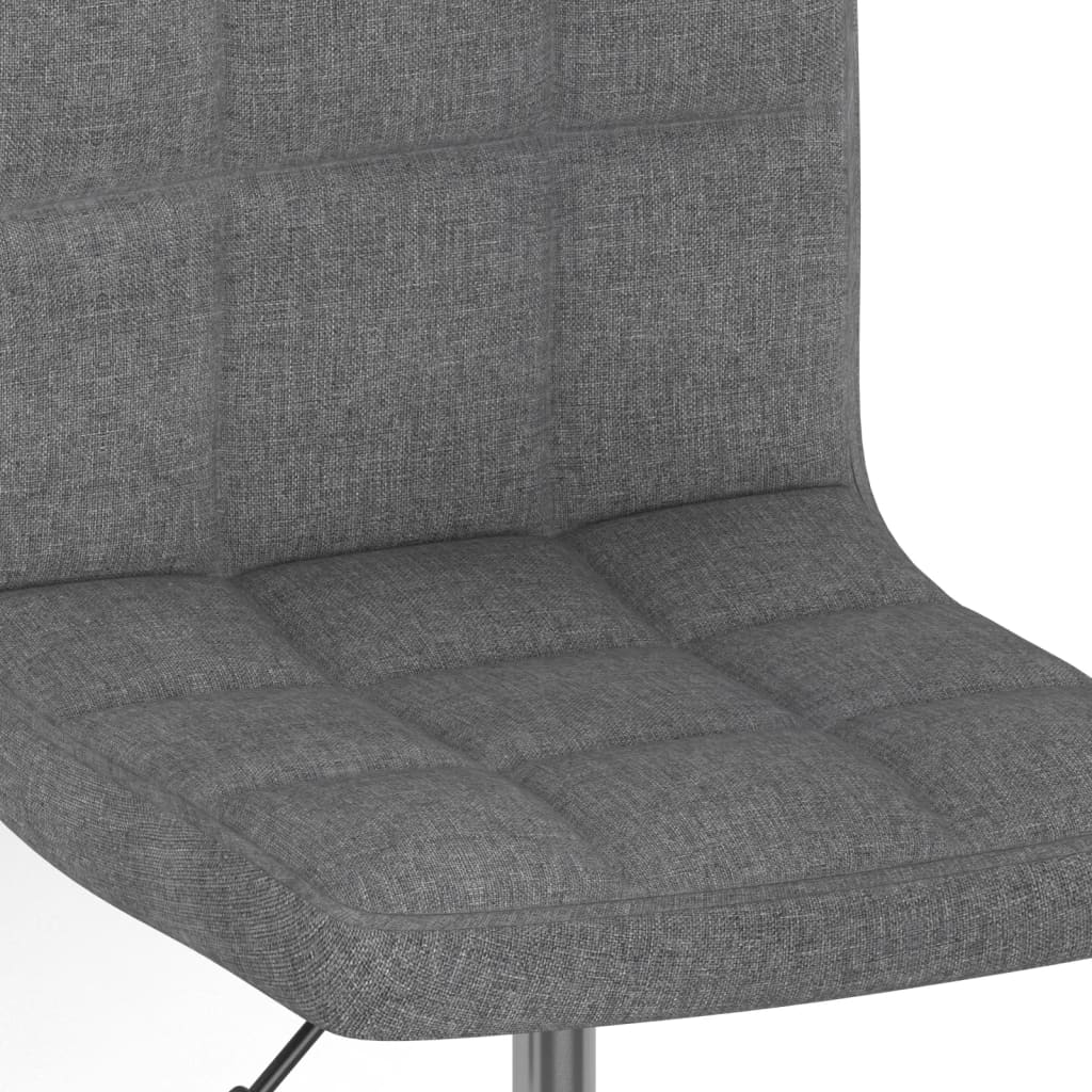 Eetkamerstoelen 6 st stof lichtgrijs – afbeelding 7