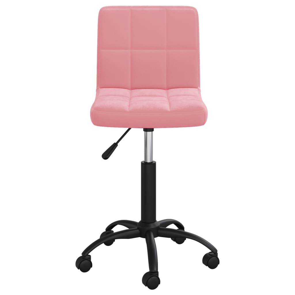 Eetkamerstoel draaibaar fluweel roze – afbeelding 2
