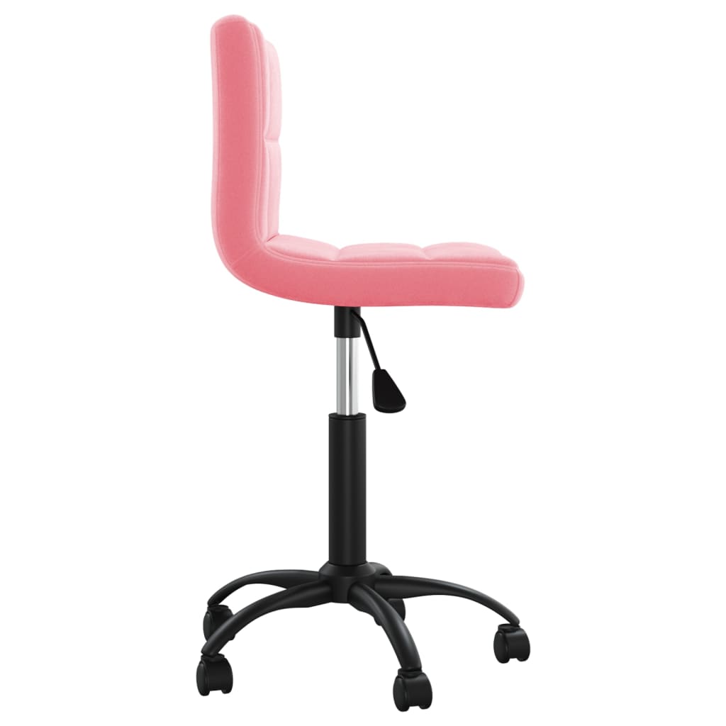 Eetkamerstoel draaibaar fluweel roze – afbeelding 3