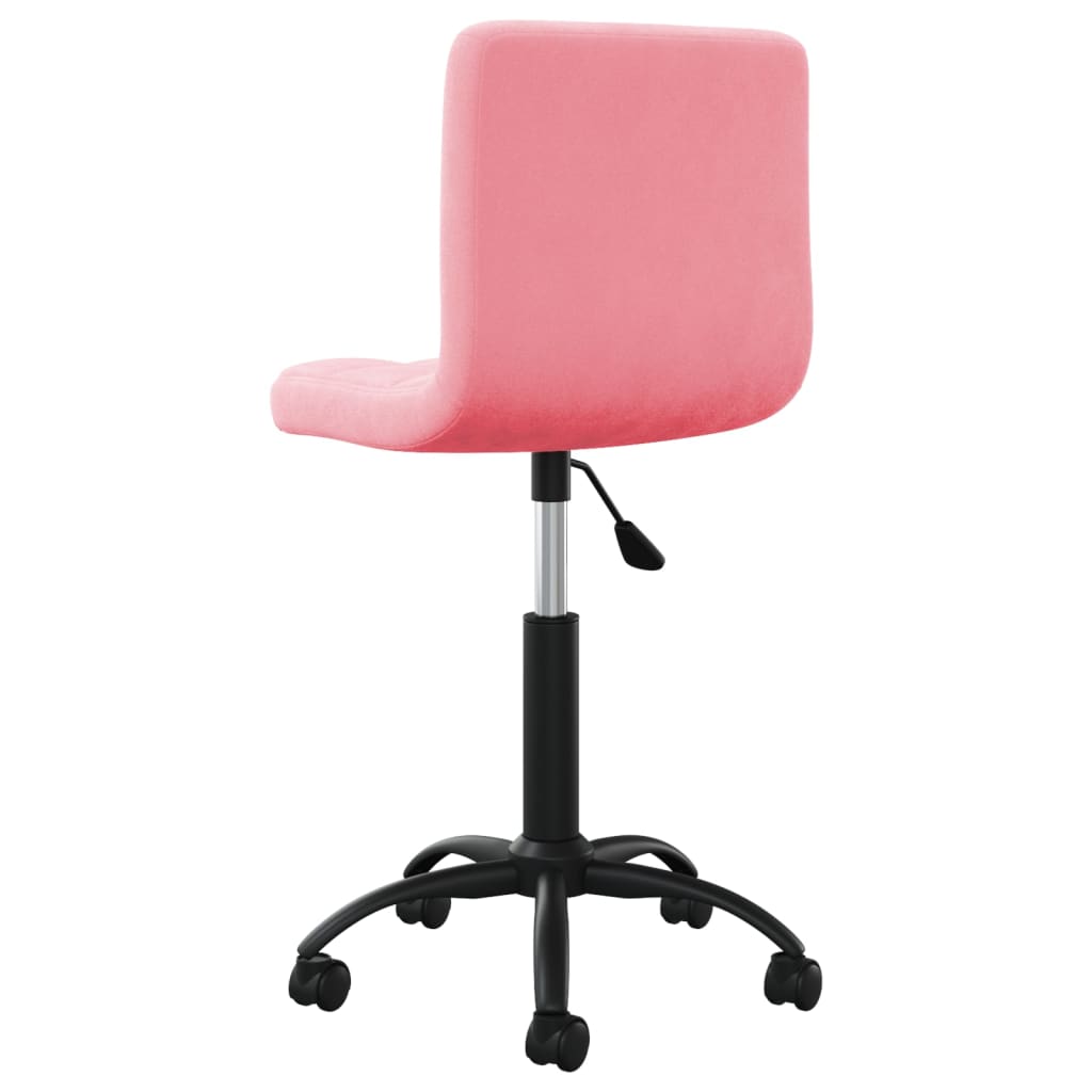 Eetkamerstoel draaibaar fluweel roze – afbeelding 4