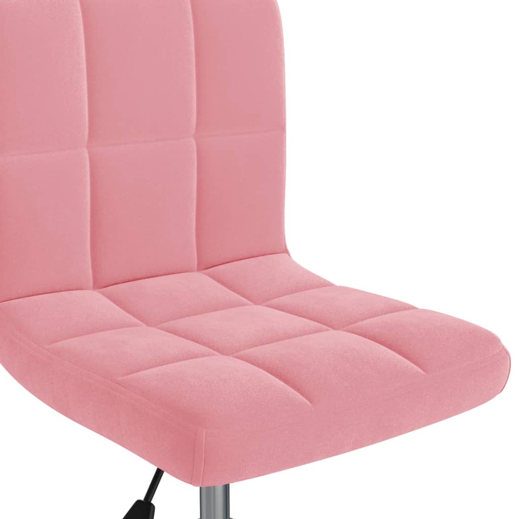 Eetkamerstoel draaibaar fluweel roze – afbeelding 6