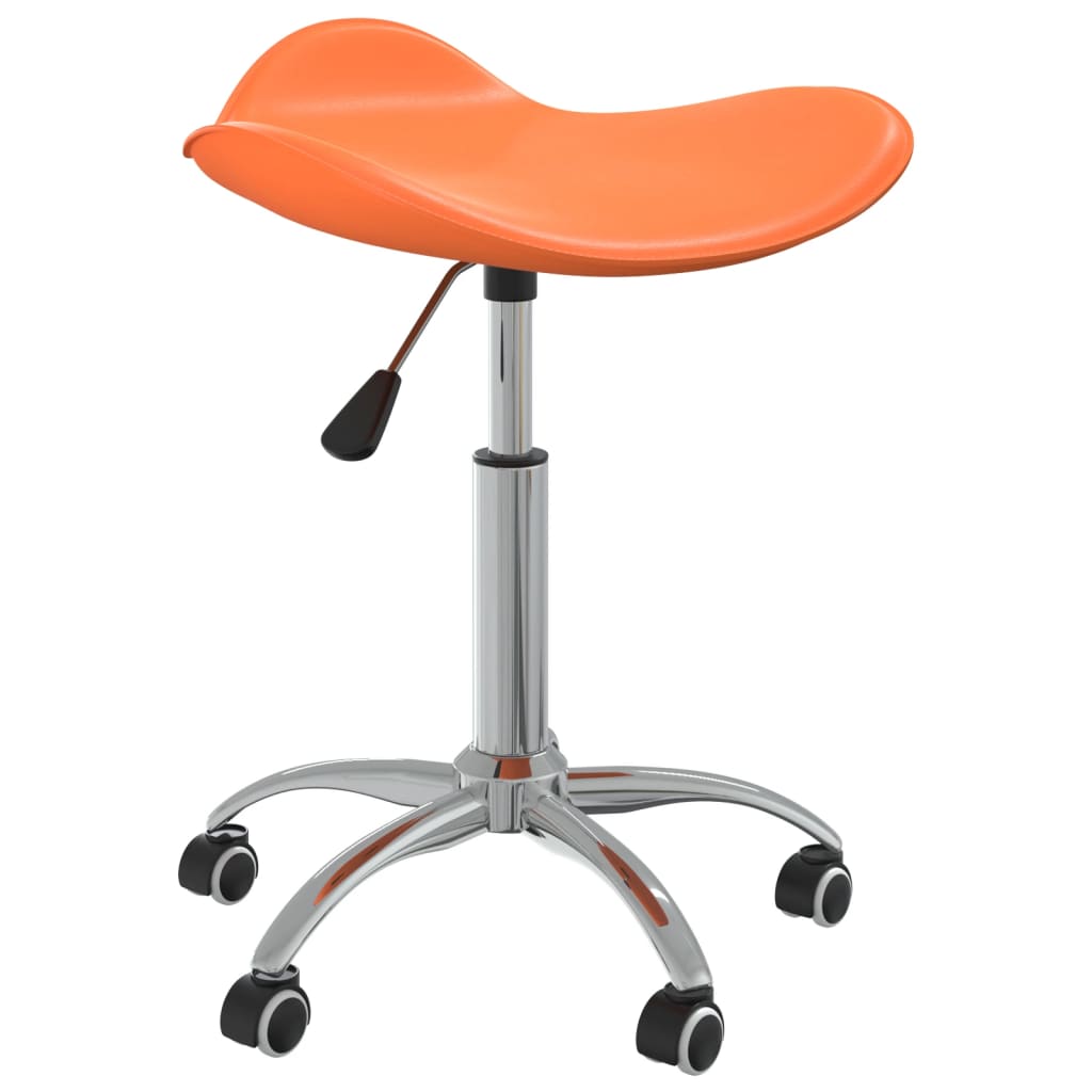 Kantoorstoel kunstleer oranje