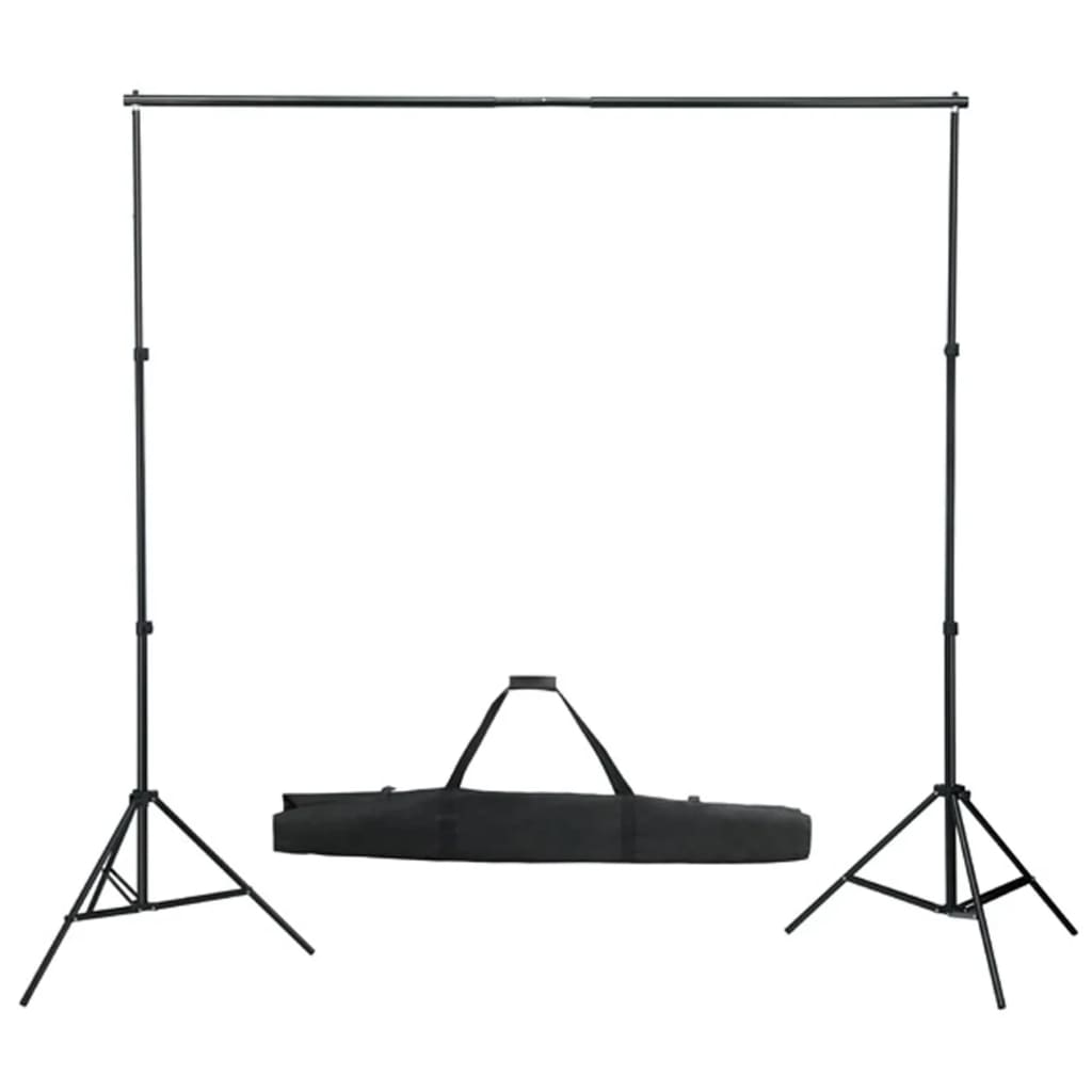 Fotostudioset met verlichtingsset, achtergrond en reflector – afbeelding 2