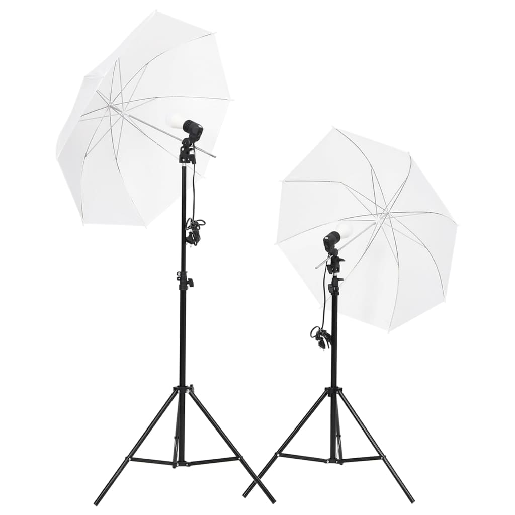 Fotostudioset met verlichtingsset, achtergrond en reflector – afbeelding 6