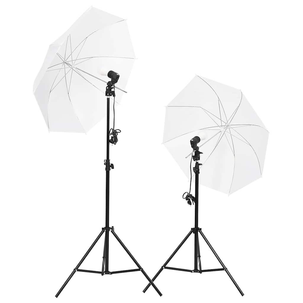 Fotostudioset met verlichtingsset en achtergrond – afbeelding 2