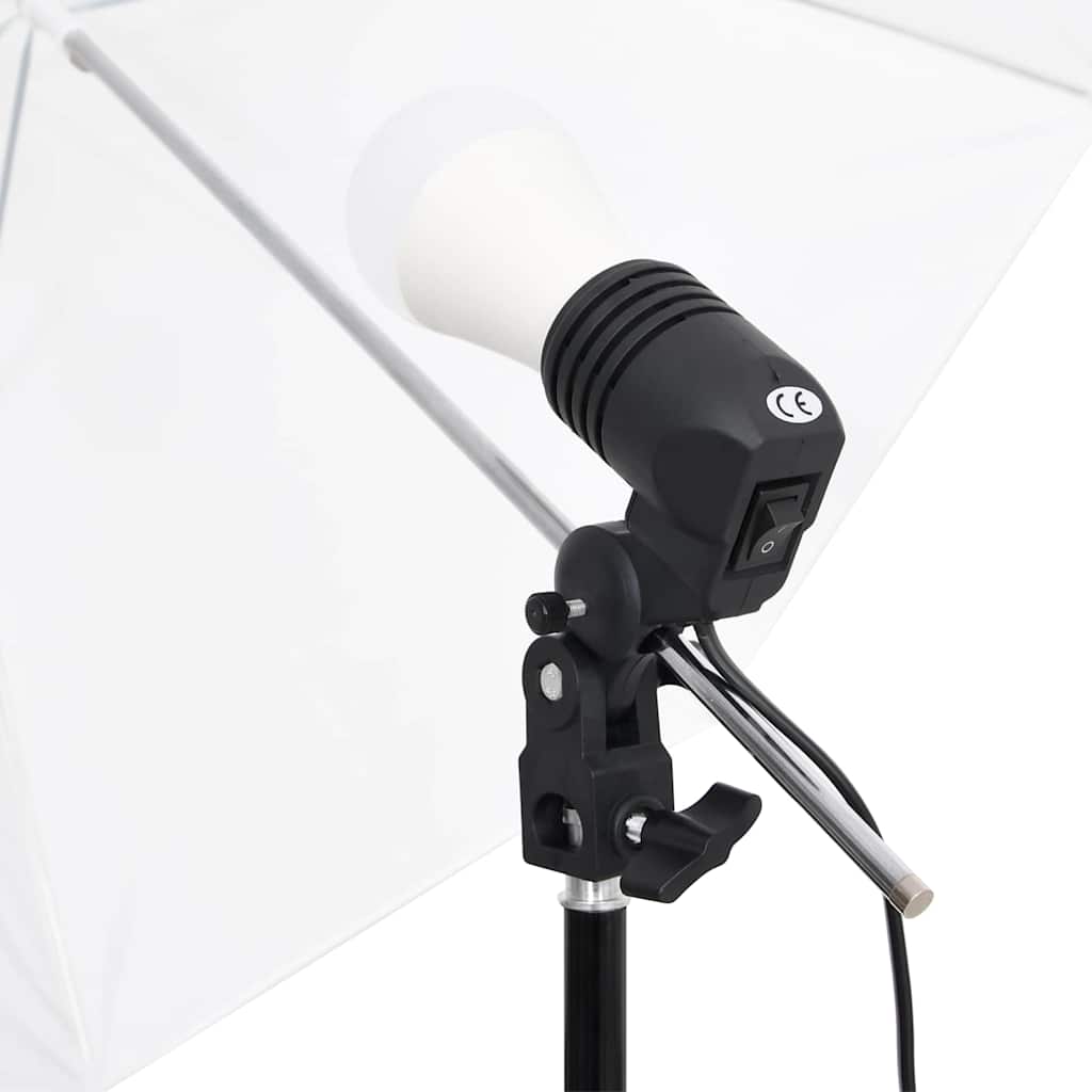 Fotostudioset met verlichtingsset en achtergrond – afbeelding 6