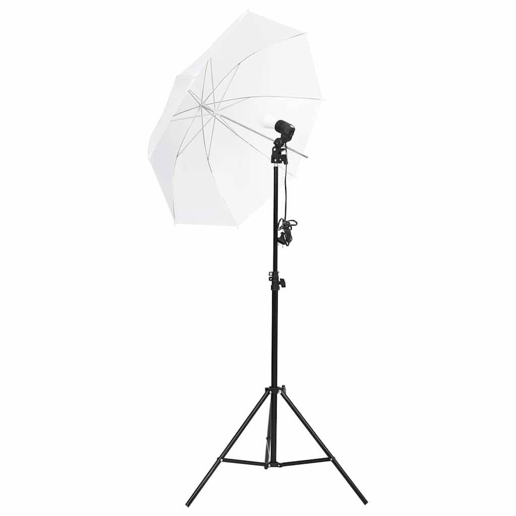 Fotostudioset met verlichtingsset, achtergrond en reflector – afbeelding 3