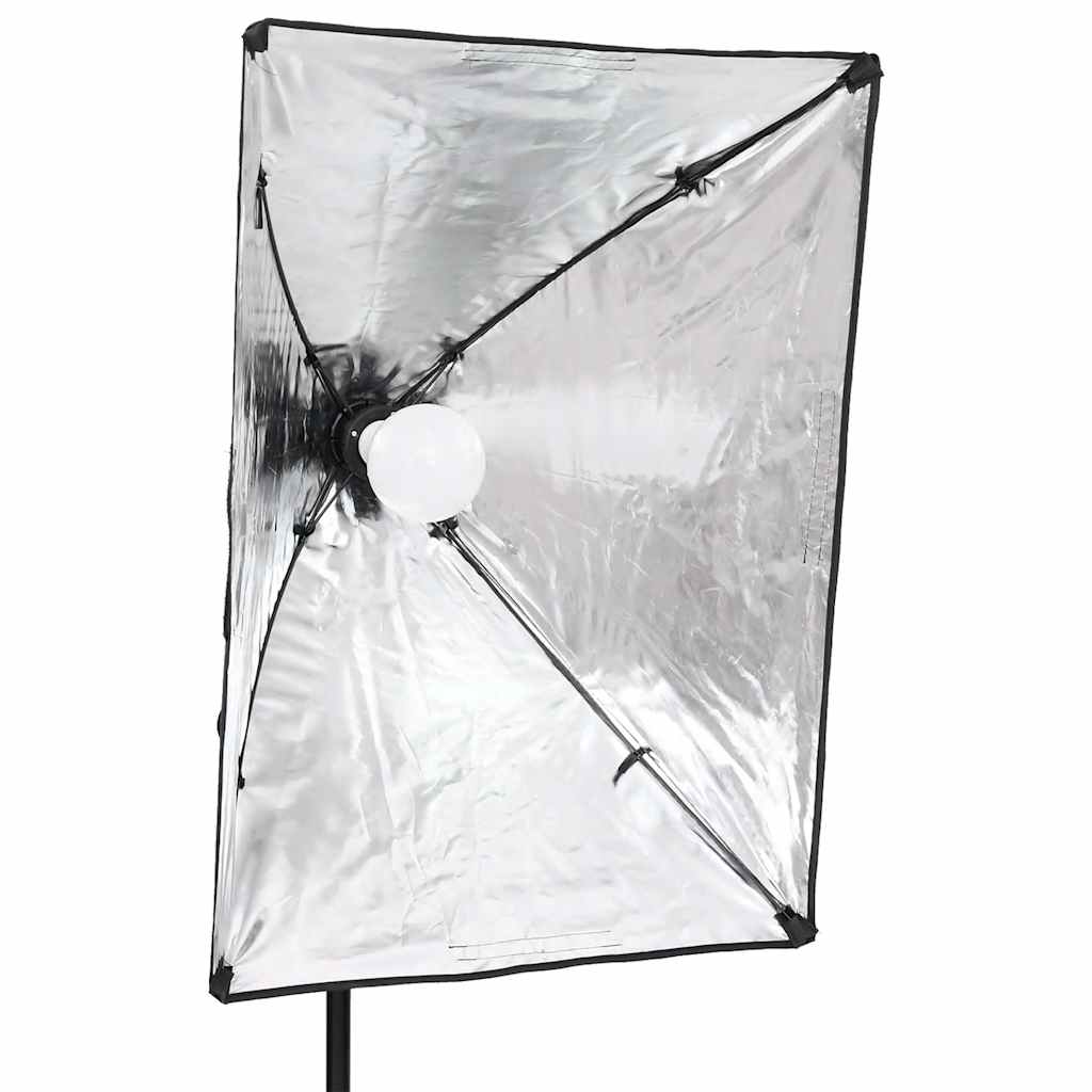 Fotostudioset met verlichtingsset en achtergrond – afbeelding 6