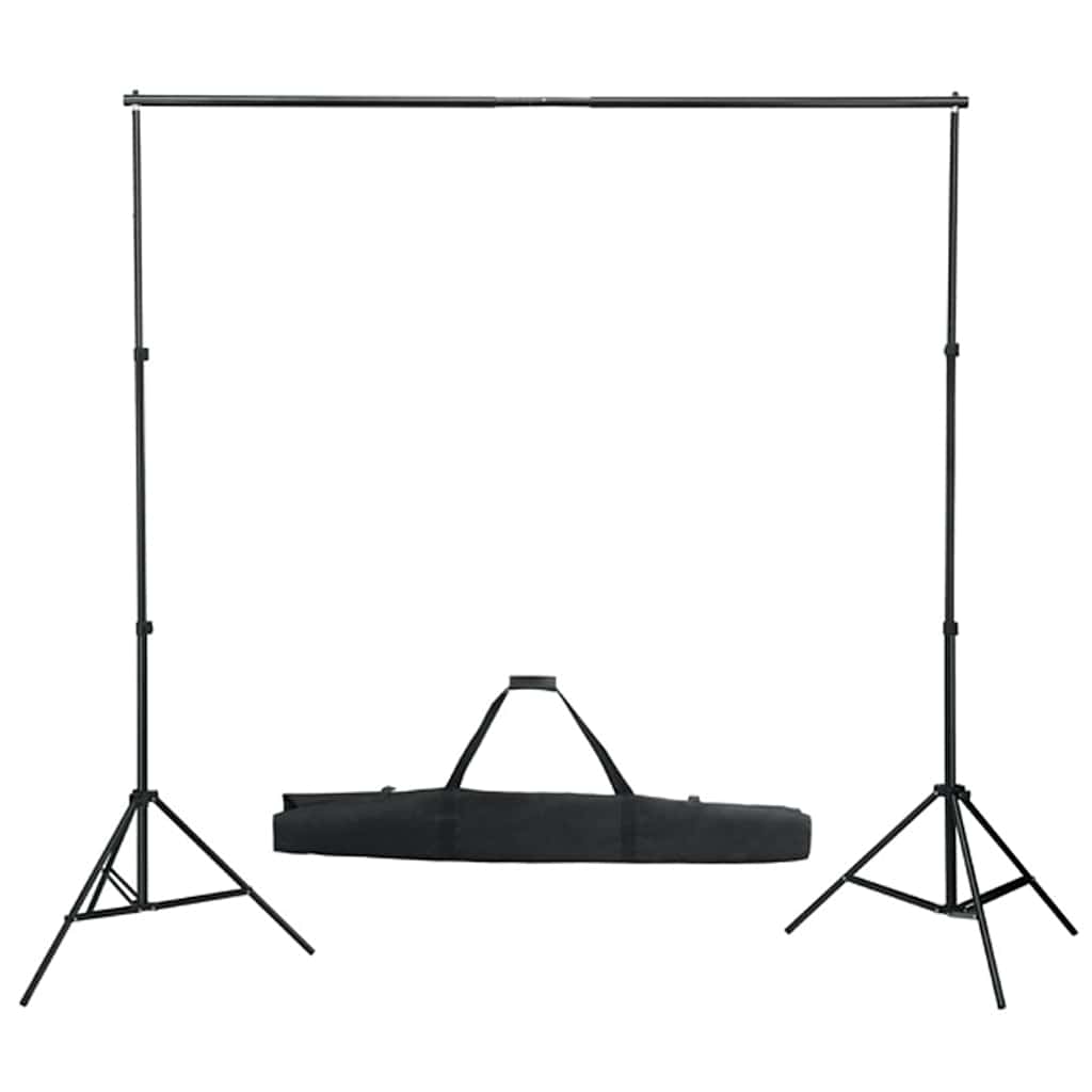 Fotostudioset met verlichtingsset, achtergrond en reflector – afbeelding 3