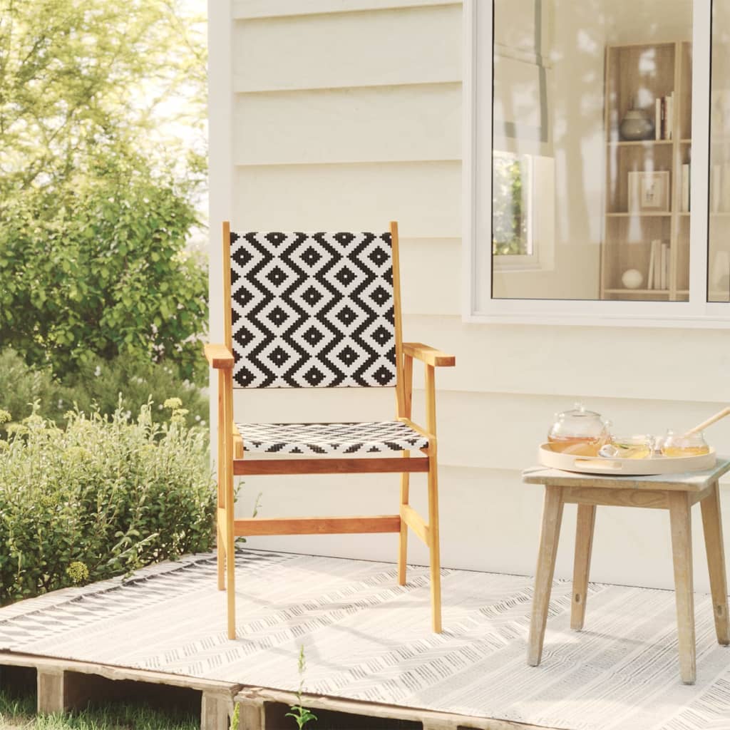 Tuinstoelen 8 stuks massief acaciahout – afbeelding 1