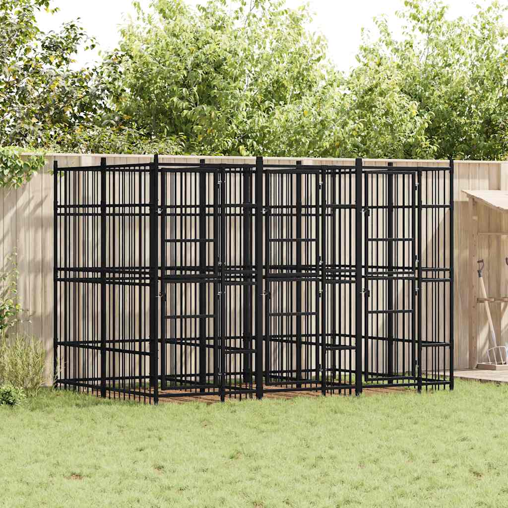 Hondenkennel 7,37 m² staal