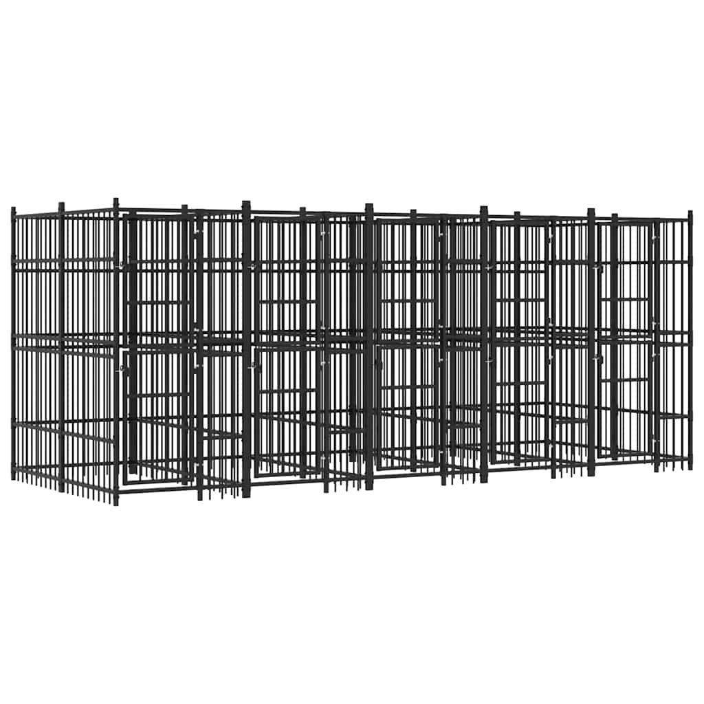 Hondenkennel 9,22 m² staal