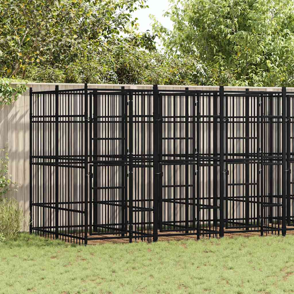 Hondenkennel 11,06 m² staal