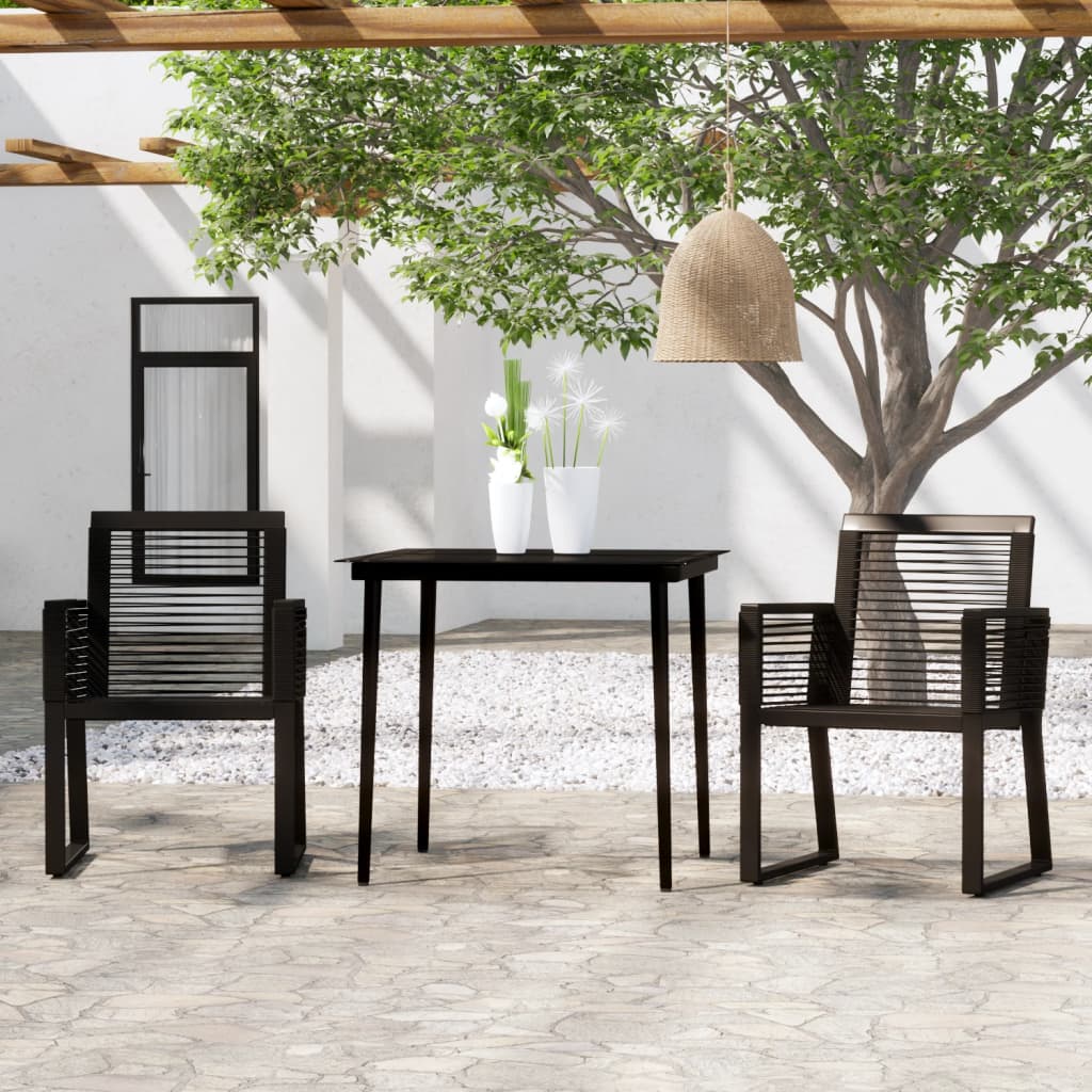3-delige Tuinset zwart – afbeelding 1