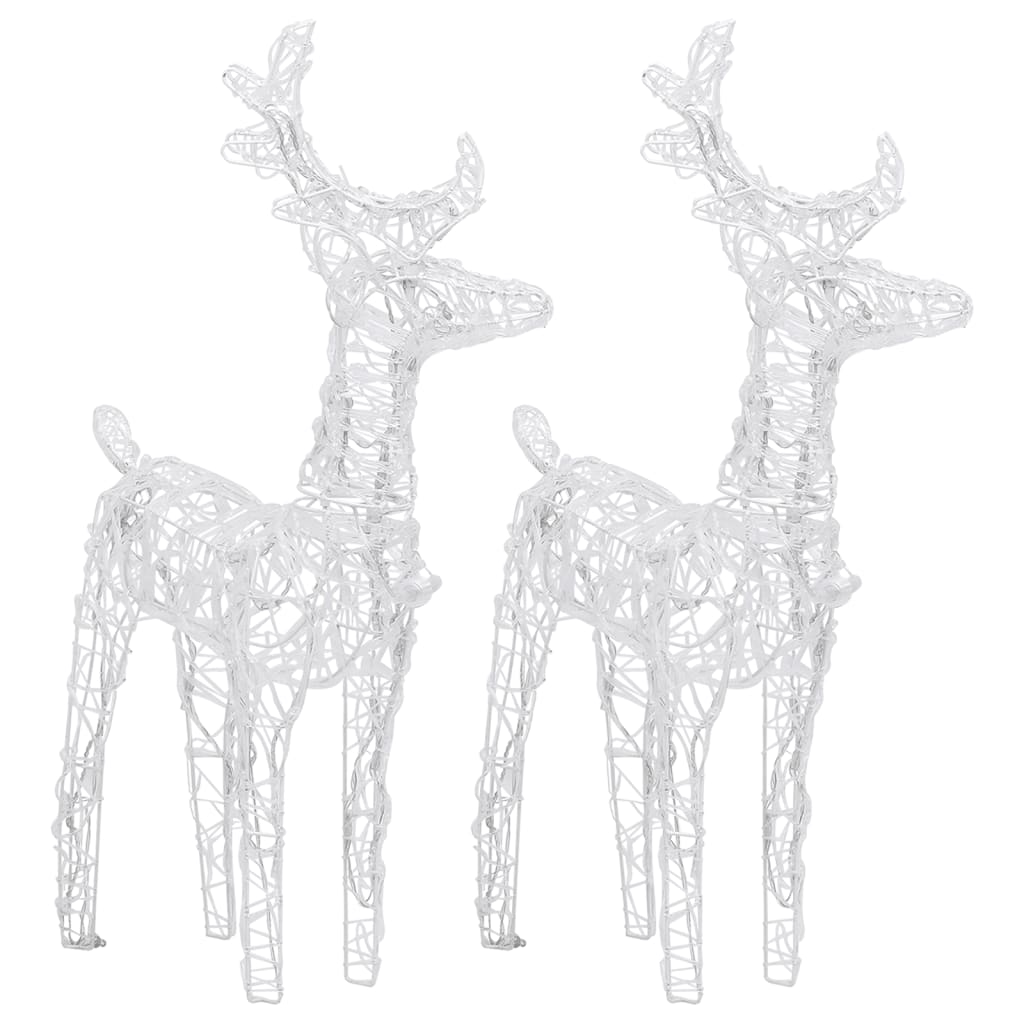 Kerstversiering rendieren en slee 320 LED's acryl – afbeelding 5