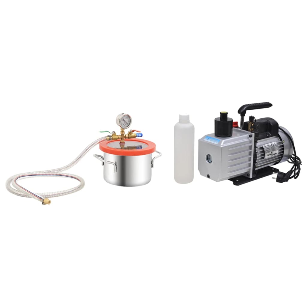 Vacuümkamer met 2-traps pomp 3,7 L