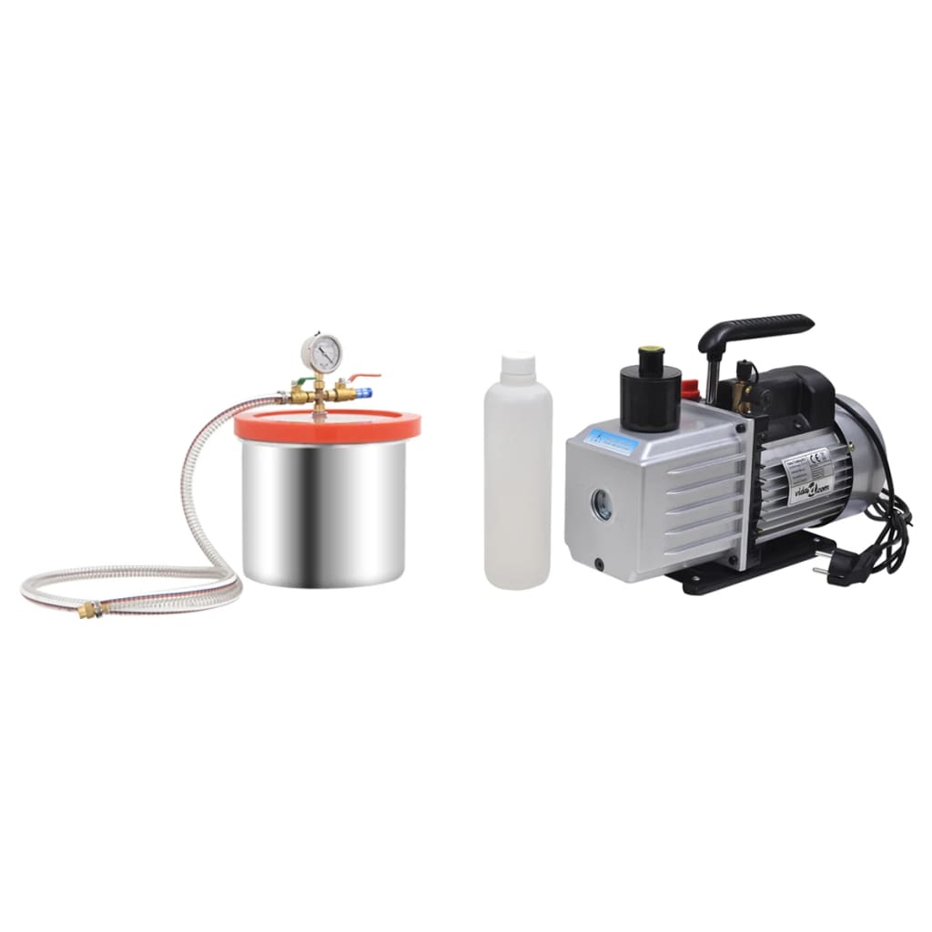 Vacuümkamer met 2-traps pomp 7,4 L