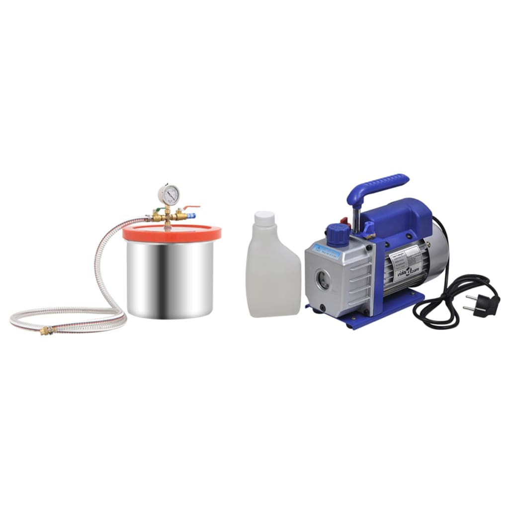 Vacuümkamer met 1-traps pomp 7,4 L