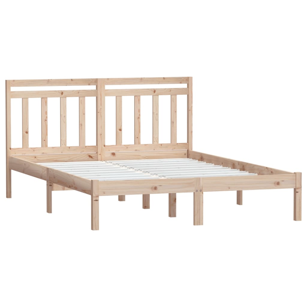 Bedframe massief grenenhout 140x190 cm – afbeelding 3