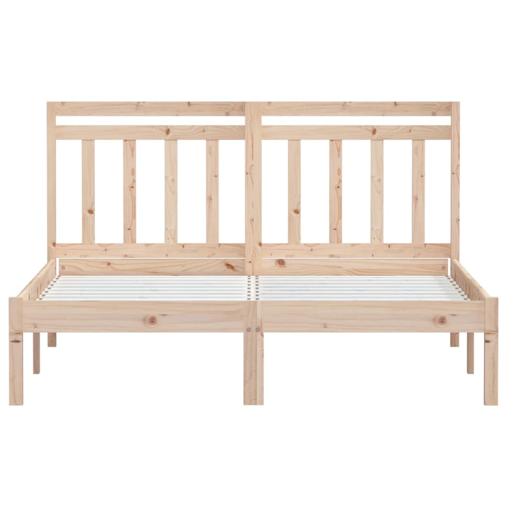 Bedframe massief grenenhout 140x190 cm – afbeelding 4