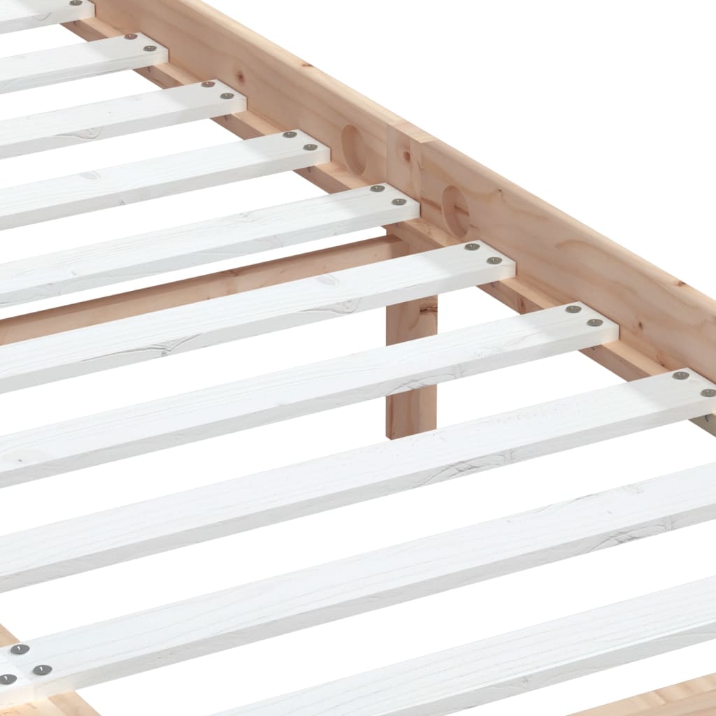 Bedframe massief grenenhout 140x190 cm – afbeelding 6