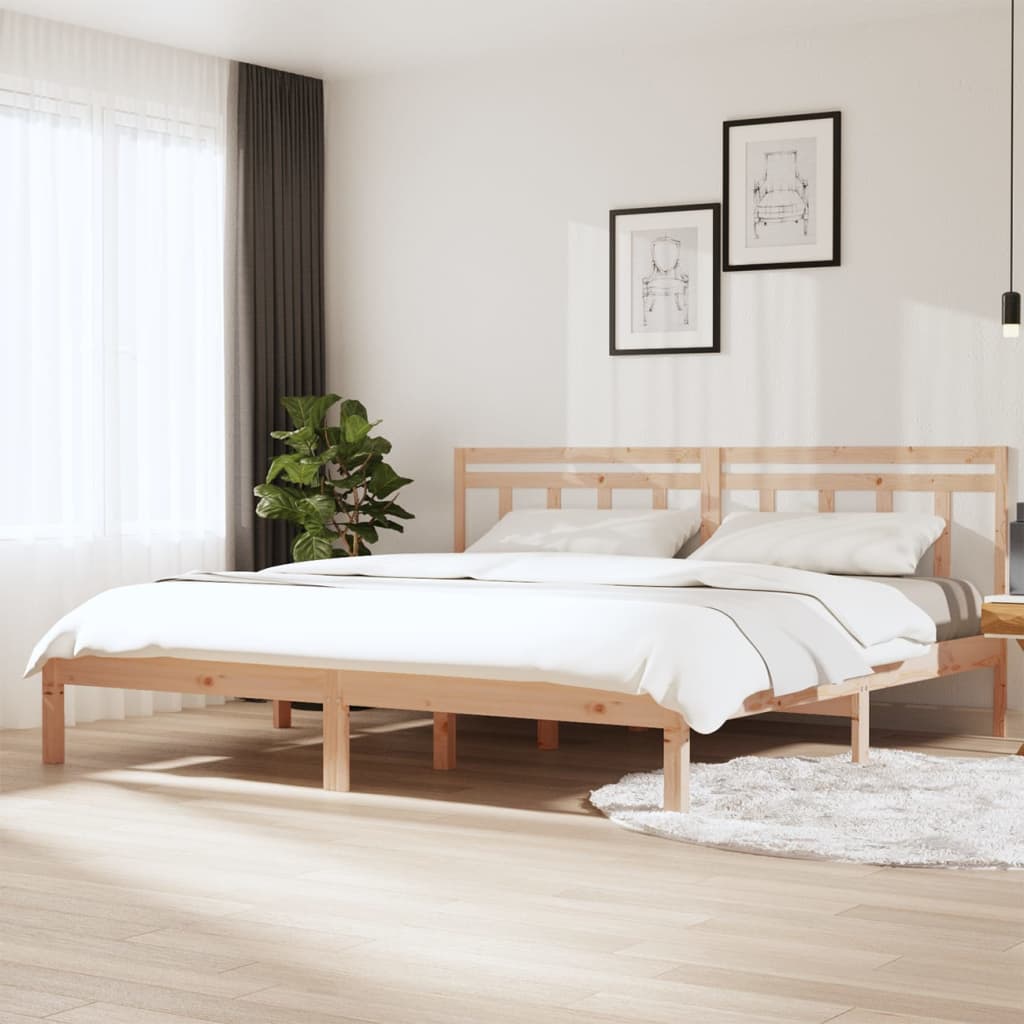 Bedframe massief hout 180x200 cm – afbeelding 1