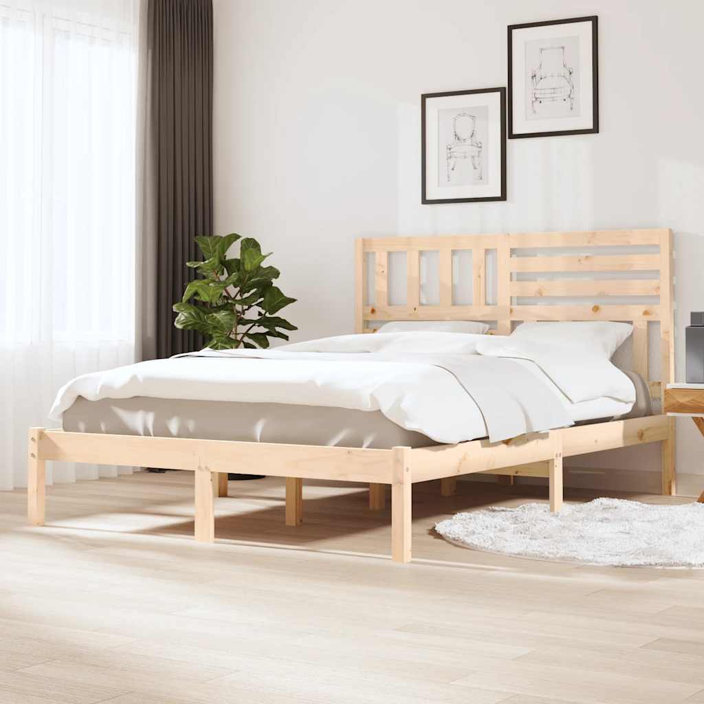 Bedframe massief grenenhout 140x200 cm – afbeelding 1