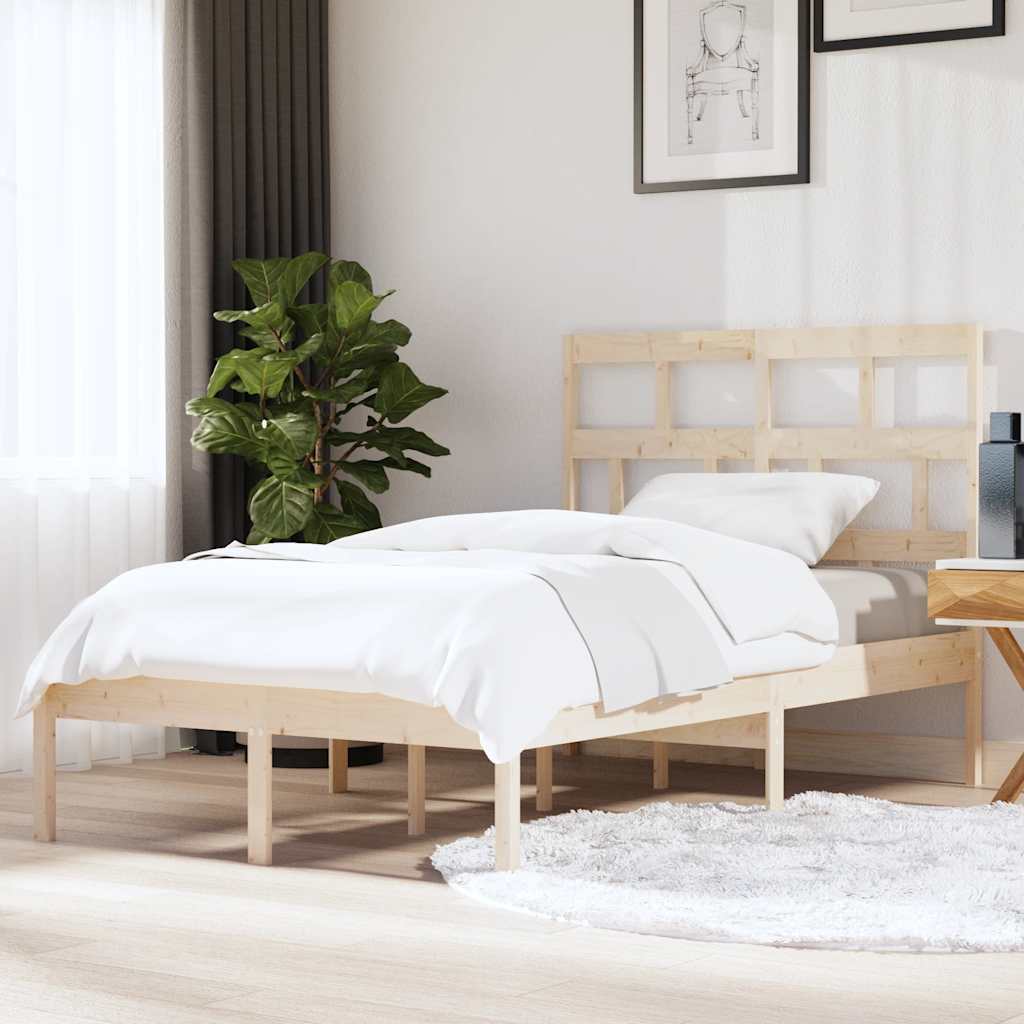 Bedframe massief grenenhout 120x200 cm – afbeelding 1