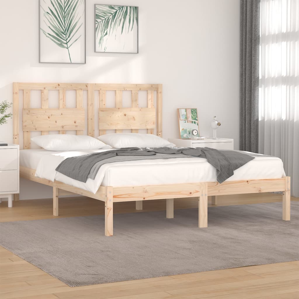 Bedframe massief grenenhout 120x200 cm – afbeelding 1