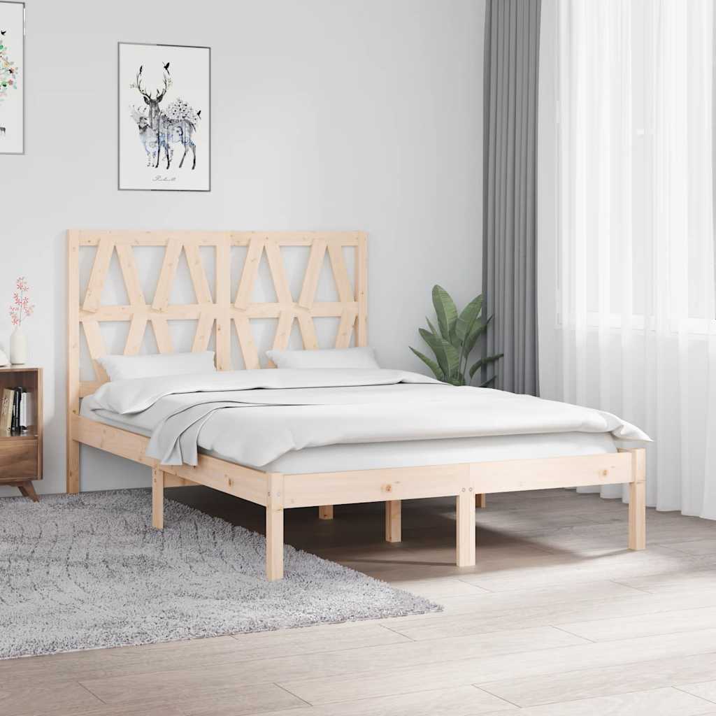 Bedframe massief grenenhout 120x200 cm – afbeelding 1