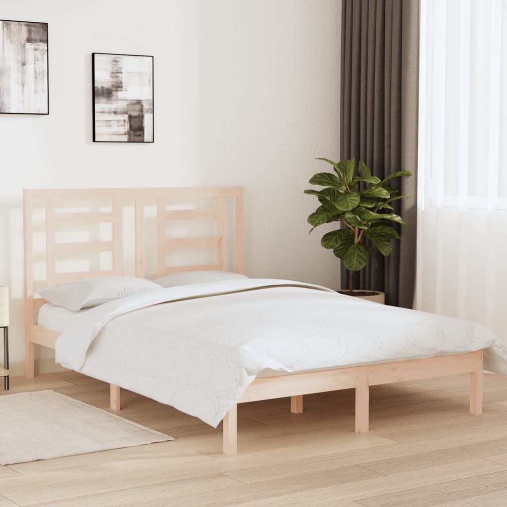 Bedframe zonder matras massief grenenhout 140x200 cm – afbeelding 1