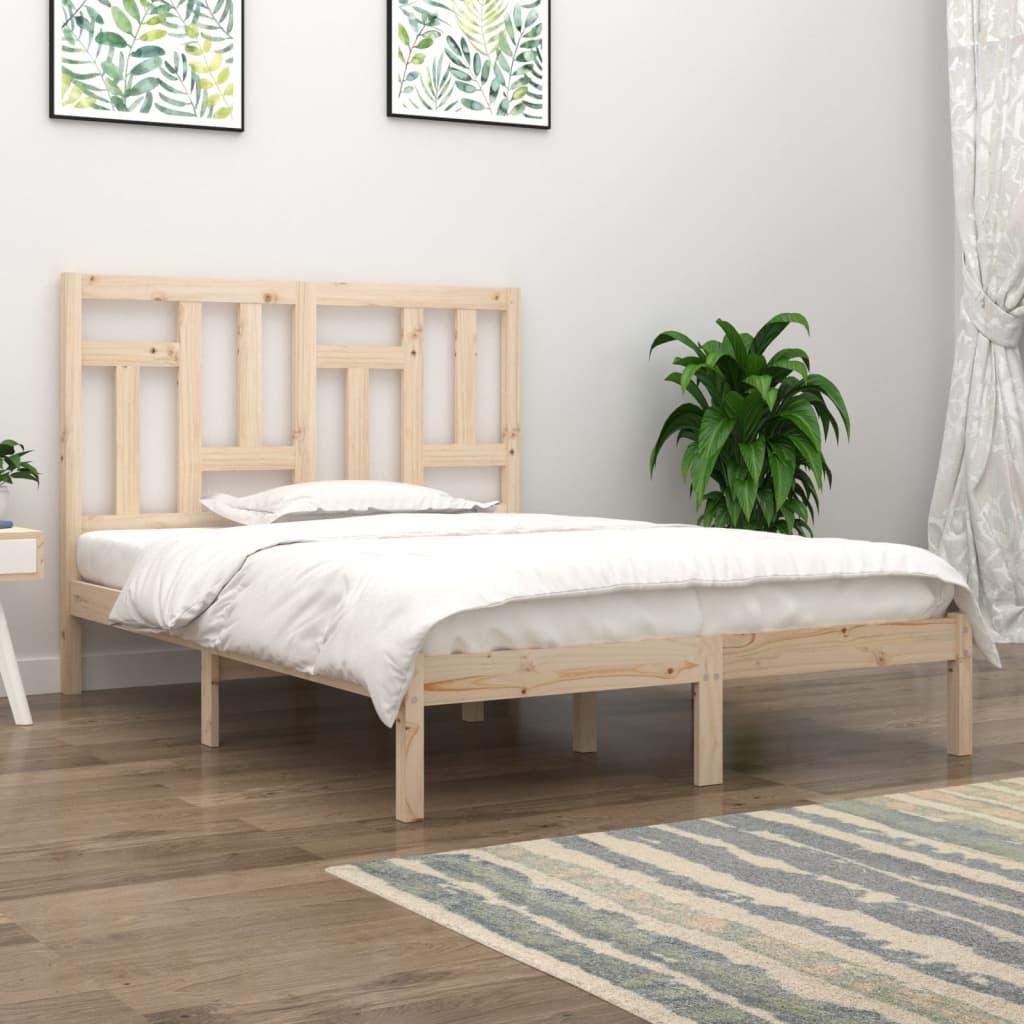 Bedframe zonder matras massief grenenhout 140x200 cm – afbeelding 1