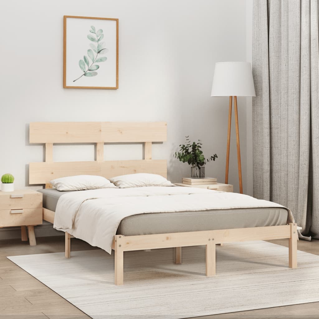 Bedframe massief hout 180x200 cm – afbeelding 1