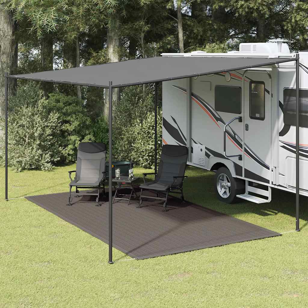 Tenttapijt 200x400 cm antracietkleurig