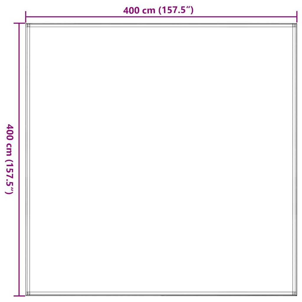 Tenttapijt 400x400 cm HDPE donkergroen – afbeelding 7