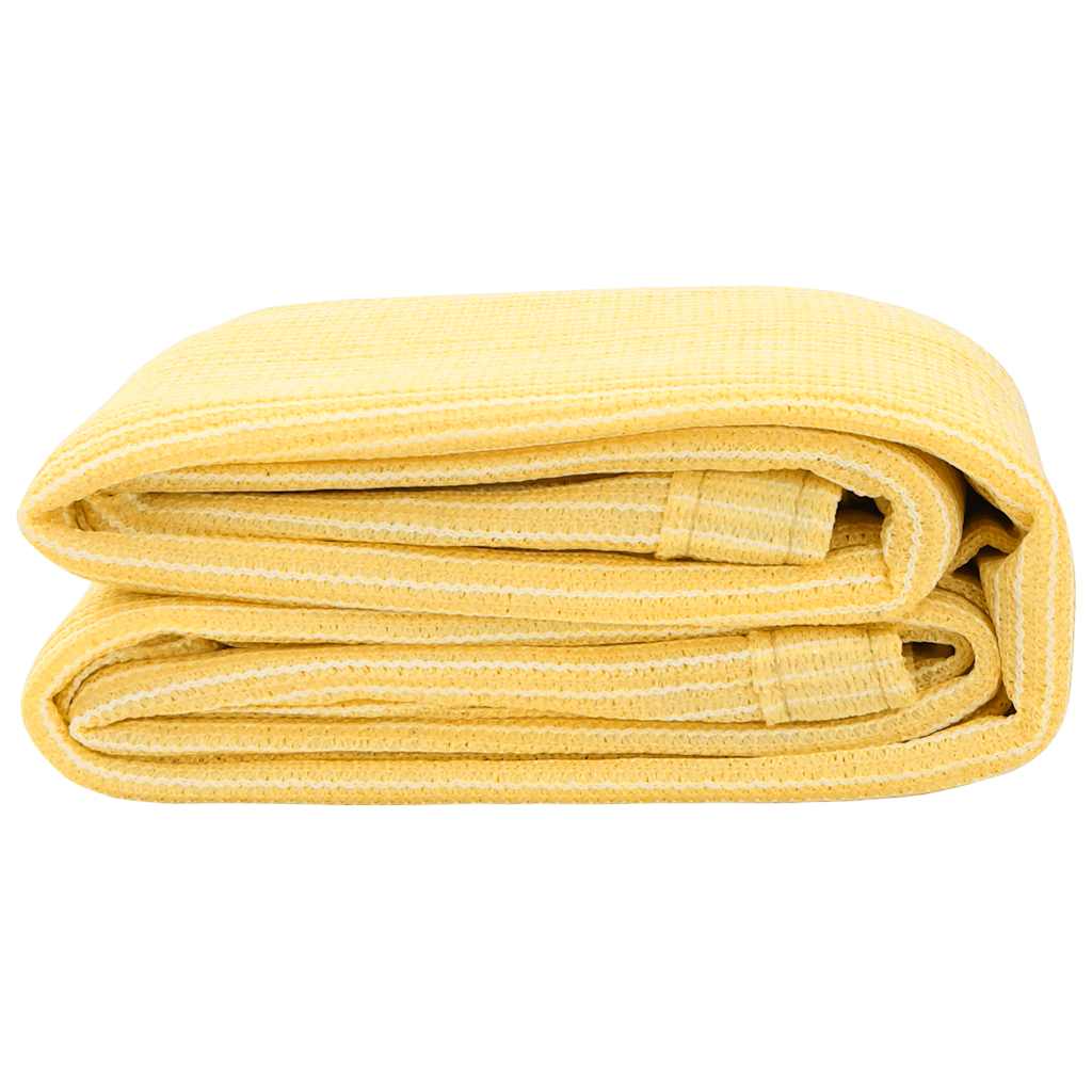 Tenttapijt 250x250 cm HDPE beige – afbeelding 3