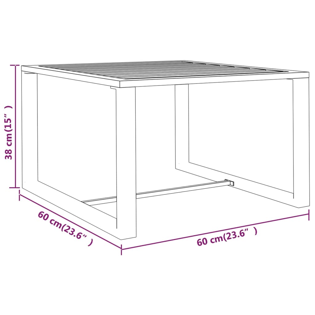 9-delige Loungeset met kussens aluminium antracietkleurig – afbeelding 10
