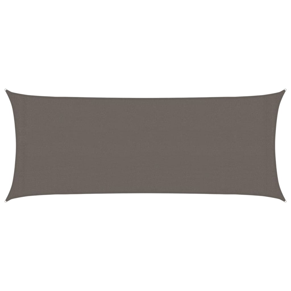 Zonnezeil 160 g/m² 2x5 m HDPE antracietkleurig – afbeelding 2