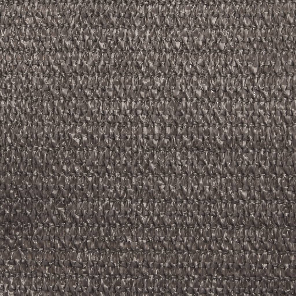 Zonnezeil 160 g/m² 2x5 m HDPE antracietkleurig – afbeelding 9