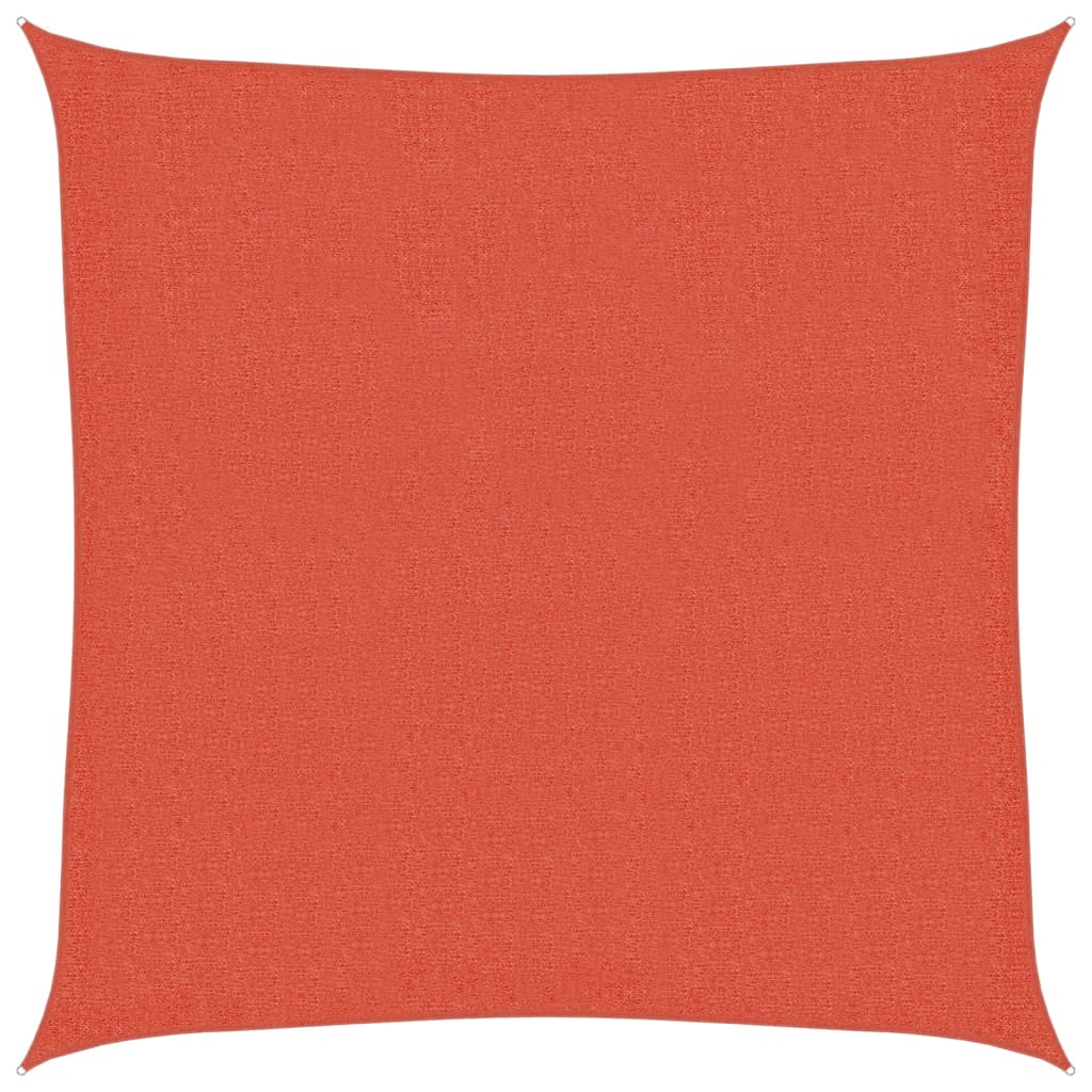 Zonnezeil 160 g/m² 2x2 m HDPE terracottakleurig – afbeelding 2